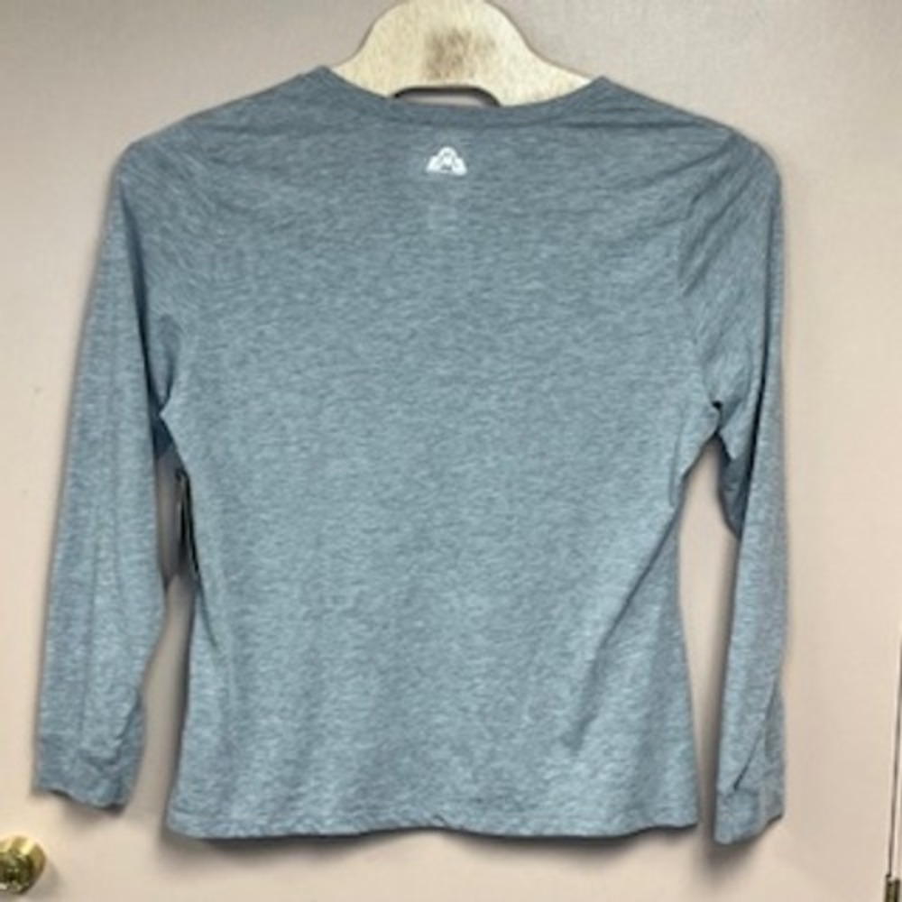 EMS Eastern Mountain Sports Techwick V-Neck Long Sleeve Shirt Gray XL Women's - Picture 2 of 10